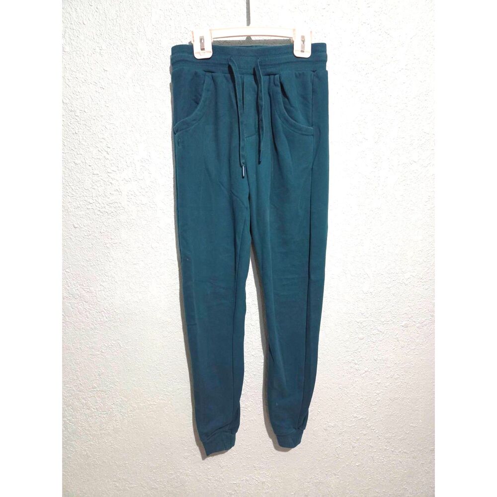 Zyia Active Teal Women's Sweatpants Sz S w/Drawstrings Like New Jogger Bottoms